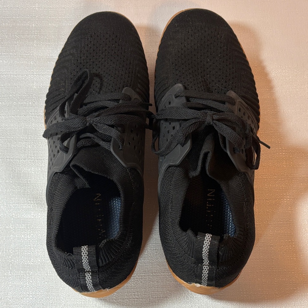 WHITIN Men's Black Barefoot Sneakers with Tan Soles
